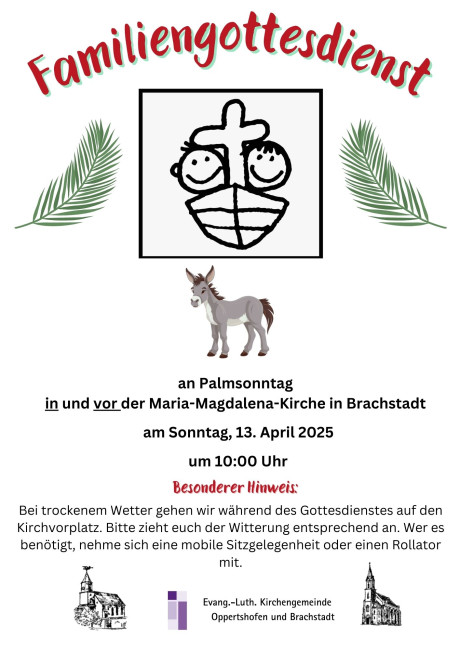 Familiengodi Palmsonntag