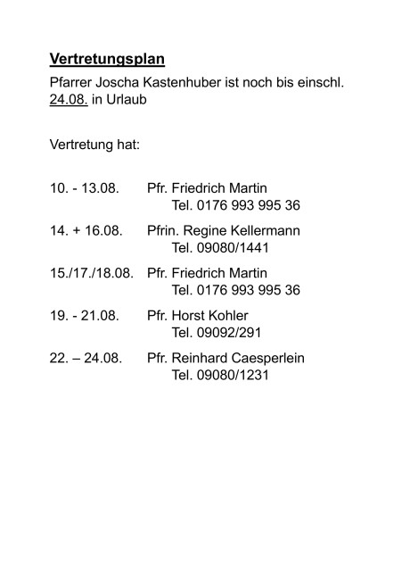 Vertretungsplan